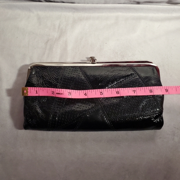 Hobo Lauren Clutch Wallet Multi Patch Leather - Picture 12 of 13